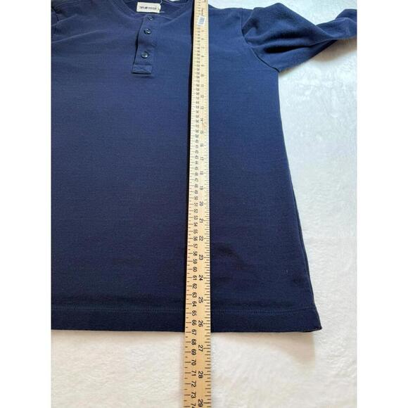 Taylor Stitch Shirt 38 Small Natural the Heavy Bag Henley Long Pullover - Picture 5 of 5